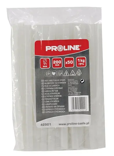Hot melt glue sticks Proline 11×200 mm 50 pcs Photo 2