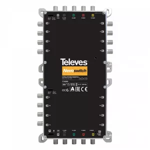 Satelīta multiswitch Televes MS512NCQ 5 ieejas 12 izejas