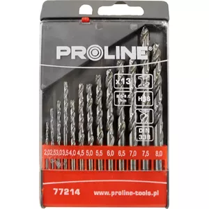 Drill bit set Proline 5772145 HSS-G 2–8 mm, 13 pieces