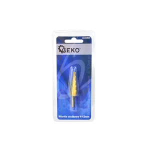 Drill bit GEKO 7124884, 4–12 mm range, HSS twist drill for metal and wood