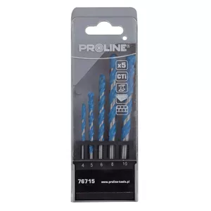 Drill bit set Proline CTi universal 5 pcs 4–10 mm