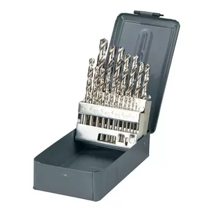 Drill bit set Proline 5772190, HSS-G, 19 pieces, sizes 1–10 mm
