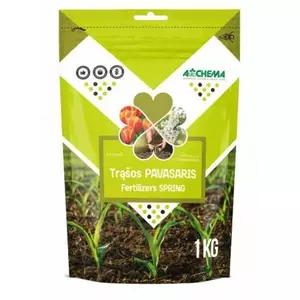 Гранулированное удобрение AGROCHEMA Mēslojums pavasaris 1 кг — весеннее удобрение для сада, 1 кг