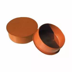 PVC aizbāzne InstalPlast 160 mm, PVC vāciņš caurulēm un atverēm 160 mm