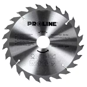 Дисковая пилa Proline D184×30/20/16 мм 60 зубьев