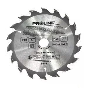 Circular Saw Blade Proline D160×20/16 mm 18 Teeth for Wood and Laminates