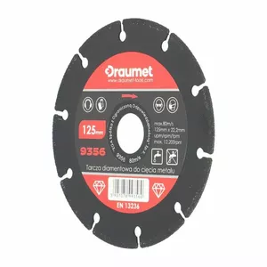 Abrasive Diamond Disc DRAUMET 125 mm 8993560 for cutting and grinding hard materials