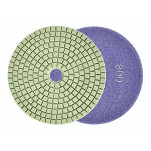 Polishing discs GEKO 125 mm 800 grit for angle grinder — pack with abrasive pads
