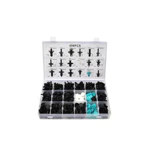 Auto cover fastening set GEKO 456 pcs model 7163715 – assorted clips and fasteners for vehicle trim and covers