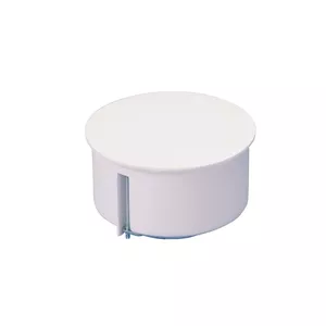 Mounting box for drywall, Brand H, Ø83 mm depth 49 mm with lid (model 4330126)