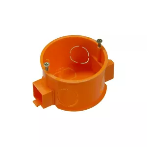 Mounting box for concrete, 1st place, 44 mm depth, orange, screws included (MPN 3334514)