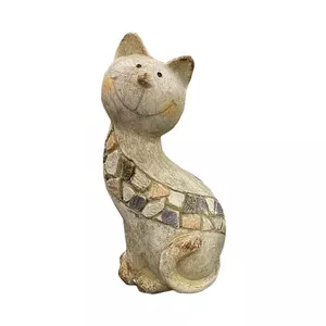 Садовая фигурка BESK Кот 9 x 17 см, декоративная садовая скульптура