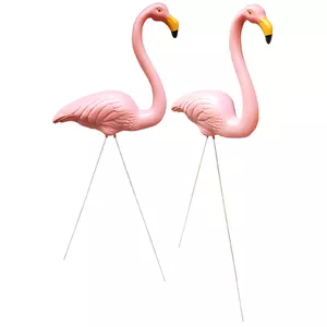 Garden decor BESK Flamingo set, 2 pieces — outdoor decorative flamingo figures
