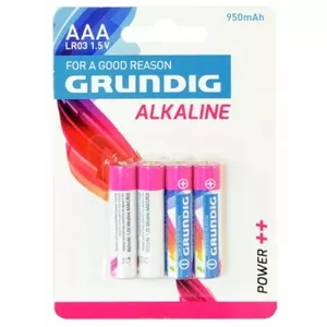 Алкалиновая батарейка Grundig AAA 4gb