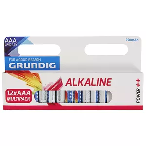 Щелочные батарейки AAA Grundig 1,5 В — упаковка 12 шт.