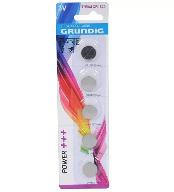 Monētas tipa baterija Grundig CR1620 3V