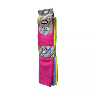 Microfibre cloths Arix 36×38 cm pack of 4 – reusable cleaning cloths