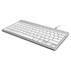 R-Go Tools Compact Break RGOCONDWDWH tastatūra USB QWERTY Holandiešu Balts