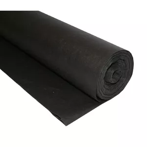 Agroplēve platums 1,6 m, blīvums 50 g/m², melna, ruļļa garums 1 m