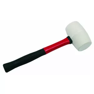Rubber Hammer Beast 9027318 600 g, 60 mm white head with glass fiber handle