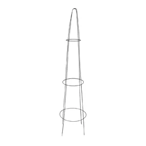 Plant support BESK 9055670 90 cm – metal flower stake for garden and pots