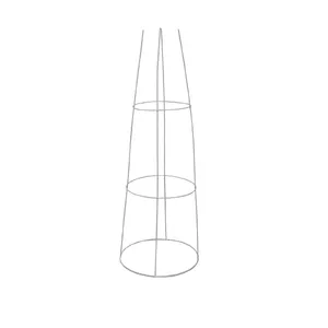 Ziedu balsts BESK 9071458, 84×30 cm, balts metāla