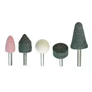 Abrasive Head Set 5 pcs with 6 mm Holder Beast 5449054