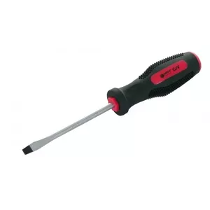 Screwdriver MEGA SL 8x200mm with rubber handle, slotted 8 mm blade, 200 mm length