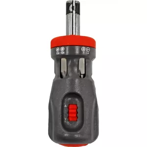 Screwdriver set Proline 5100283 — 6 short 1/4" screwdrivers with reversible ratchet