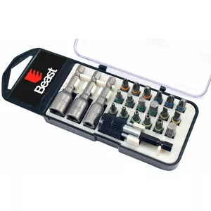 Beast Bit Set 22 pcs — PH, PZ, Torx, Hex, SL, Nut bits, model 8025443