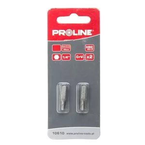 Socket 1/4" 25 mm Proline 4 mm, 2 pcs