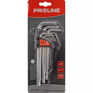 Socket Key Set Proline 9 pcs 1.5–10 mm, brand Proline, model 5483195