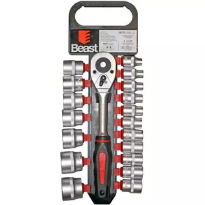 Socket and Bit Set Beast Pro 9025888 1/2" drive, 8–32 mm, 19 pieces
