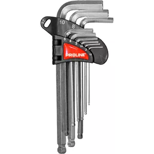 Socket key set Proline Ballp 9 pcs 1.5–10 mm, for hex/ball-end drive
