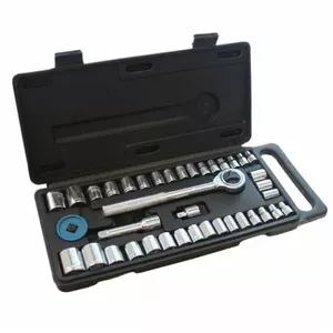 Socket set Beast 8012122, 40 pcs, 1/4" & 3/8" drives, sockets 4–13 mm and 5/32"–15/32"