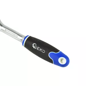 Reversible Ratchet Wrench GEKO 7120756 1/4" CrV with Rubber Handle