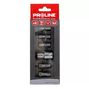 Screwdriver Bit Set Proline 5119735 10mm, 6 pcs, Spline M5–M12