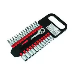 Socket Bit Set Beast 8012078, 1/4" drive, 27 pieces, sizes 4–13 mm