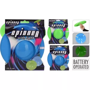 Летающий диск Flying Disk Toy Rotaļlieta 3070799 с LED-подсветкой, пластиковый фрисби для улицы
