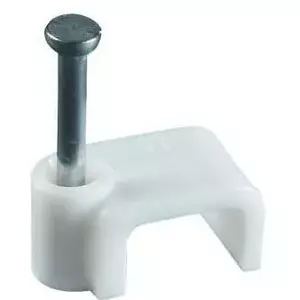 Cable clip SC-2x1L 25 pcs — white, model 4338672