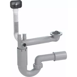 Sifons Prevex 1009274 1½" x 50 mm ar pārplūdi un veļas mašīnas pieslēgumu