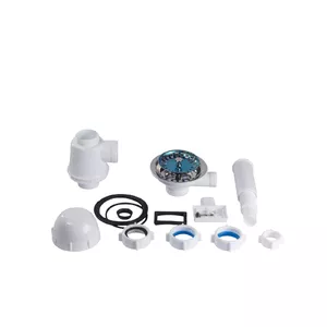 Bathroom sink siphon ANI_PLAST model 7100545, 3 outlets 1/2" x 40 with overflow