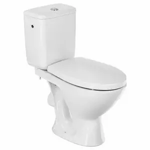 Compact WC toilet CERSANIT Carmen 010 with soft-close (SC) lid, floor-mounted, compact design