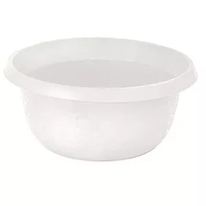 Round Cotton Bowl 8L, white – 8 L capacity, plastic kitchen and utility bowl