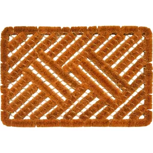 Doormat BESK 40x60 cm with coir fiber brushes
