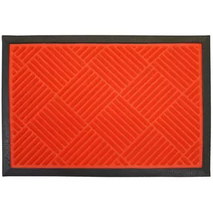 Durvju paklājs BESK 9083987 40x60 cm svītrains rūtainais