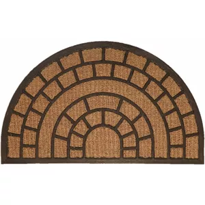 Ieejas paklājs BESK pusapaļš 40x60 cm ar gumijas pamatni, modelis 9118979