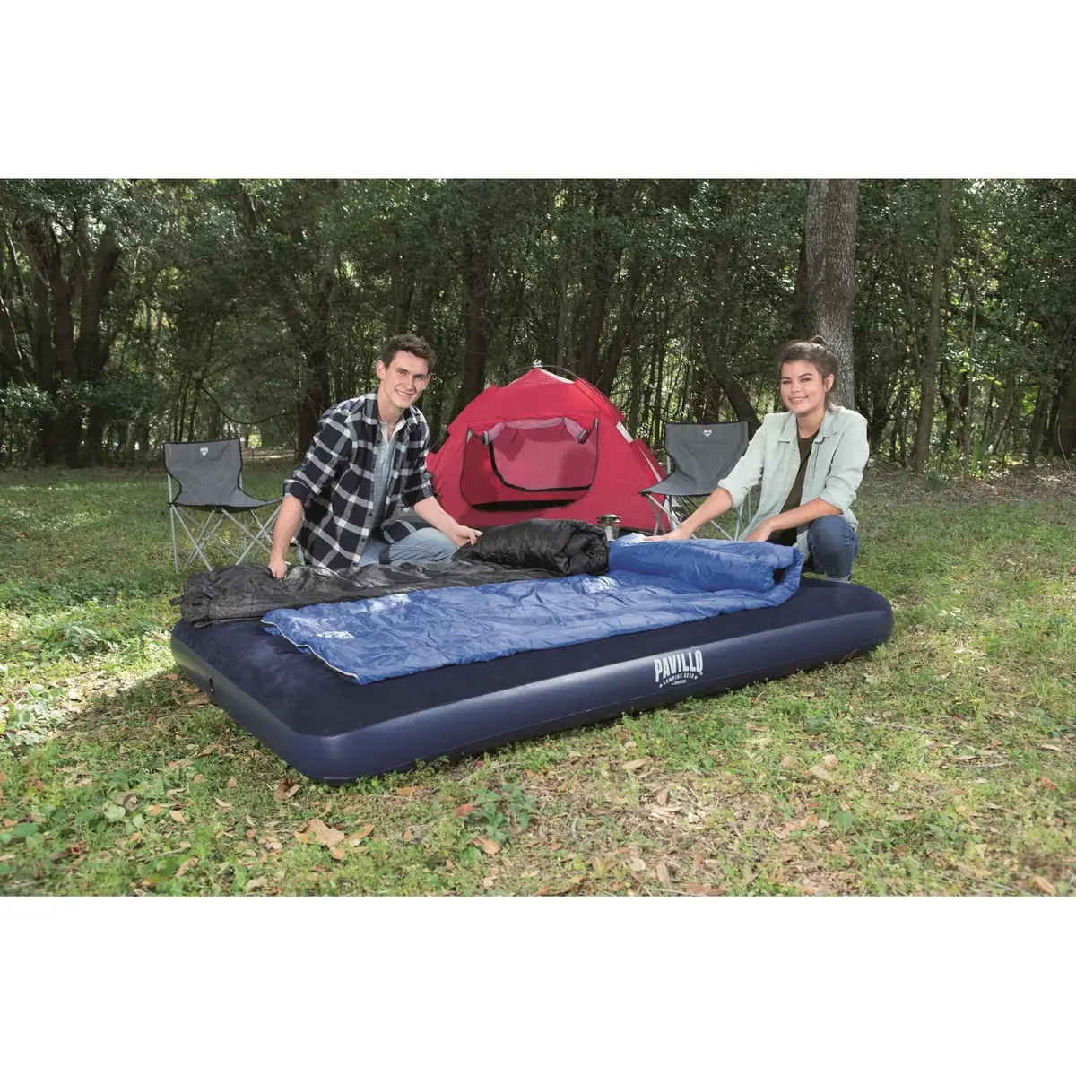 Надувной матрас Bestway Flocked Airbed 1,91x1,37x0,22 м Photo 19