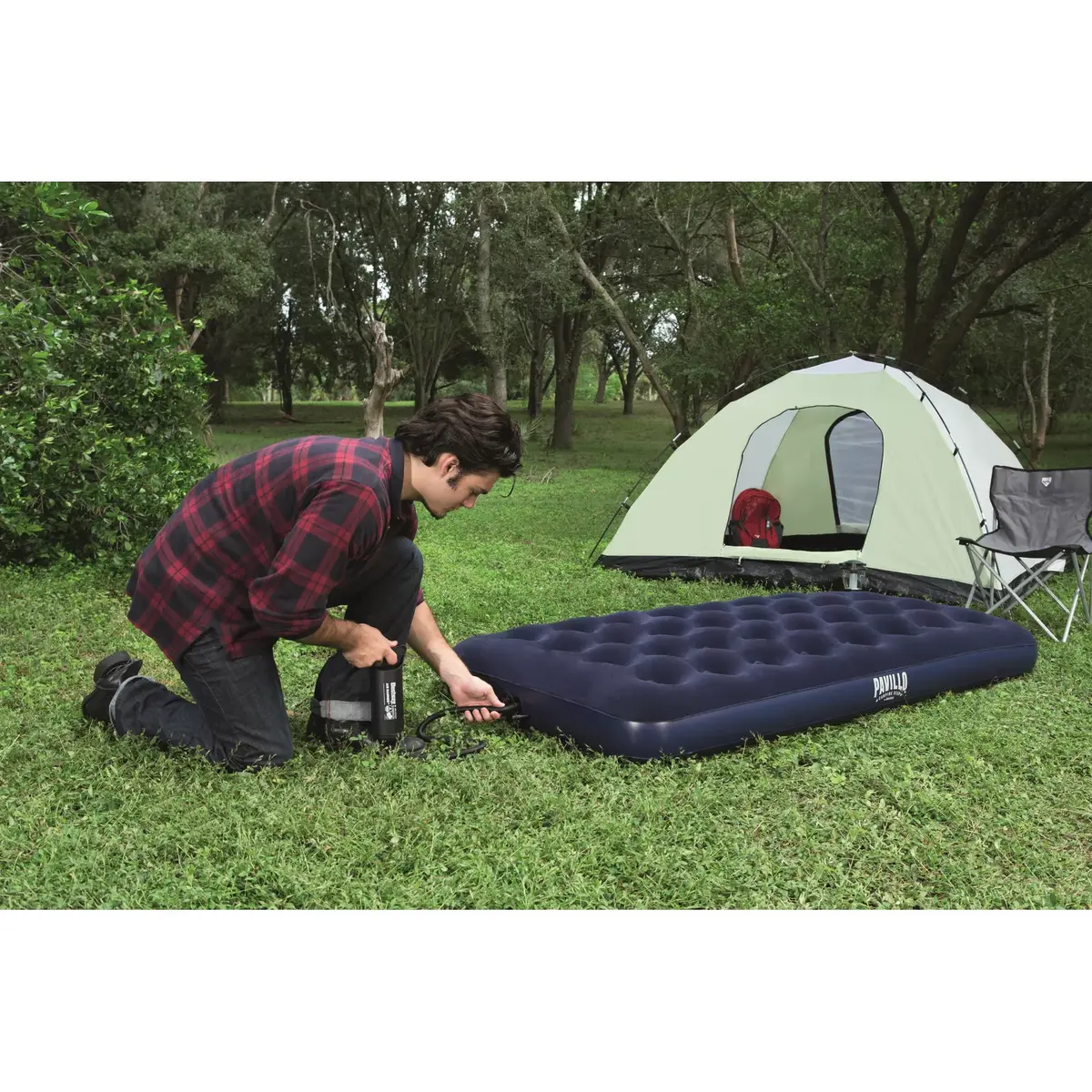 Надувной матрас Bestway Flocked Twin 1.88 x 0.99 x 0.22 м Photo 20