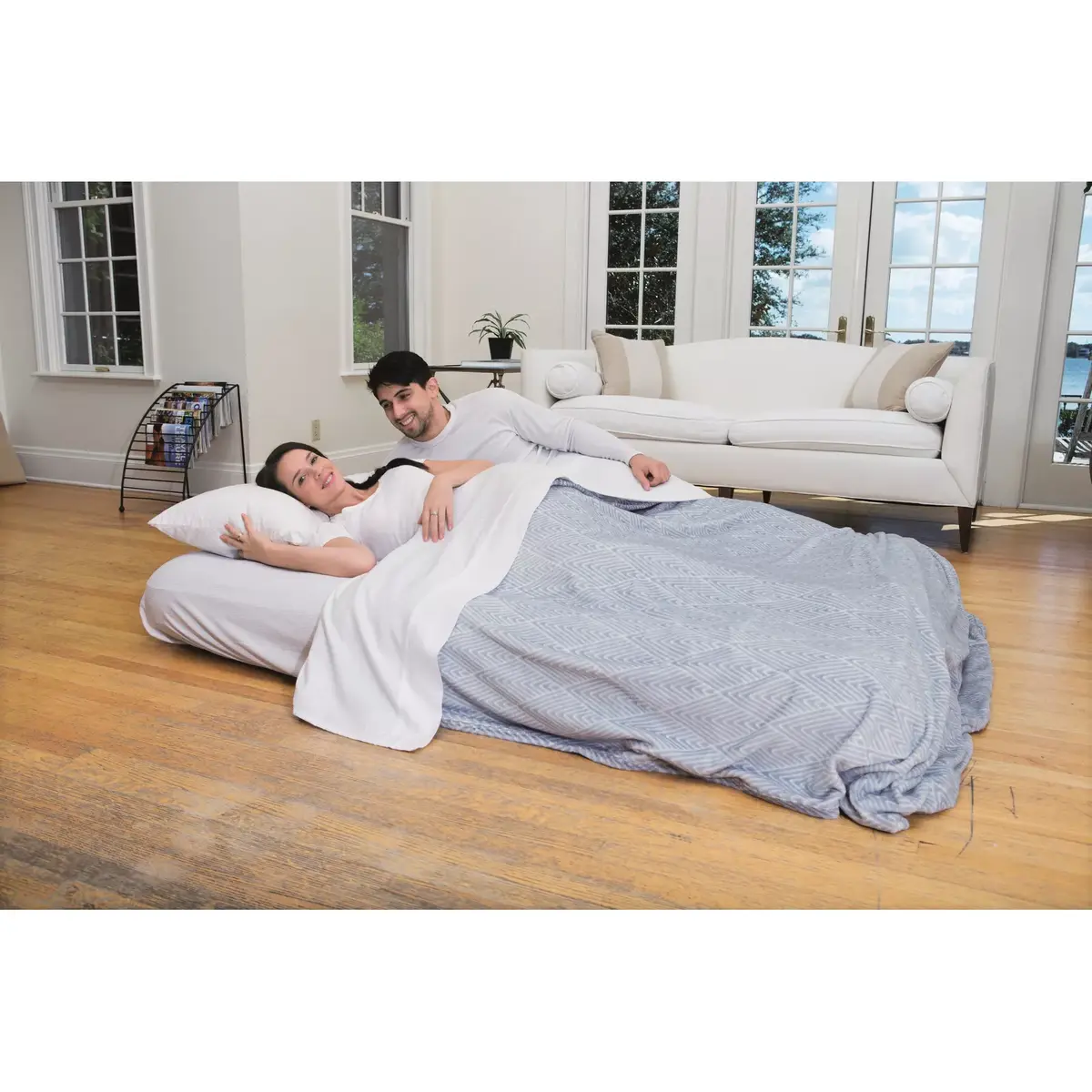 Надувная двухместная кровать Bestway 137×191×22 см Photo 26